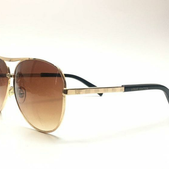 Louis Vuitton Attitude Pilote Gold Sunglasses - Picture 1 of 4